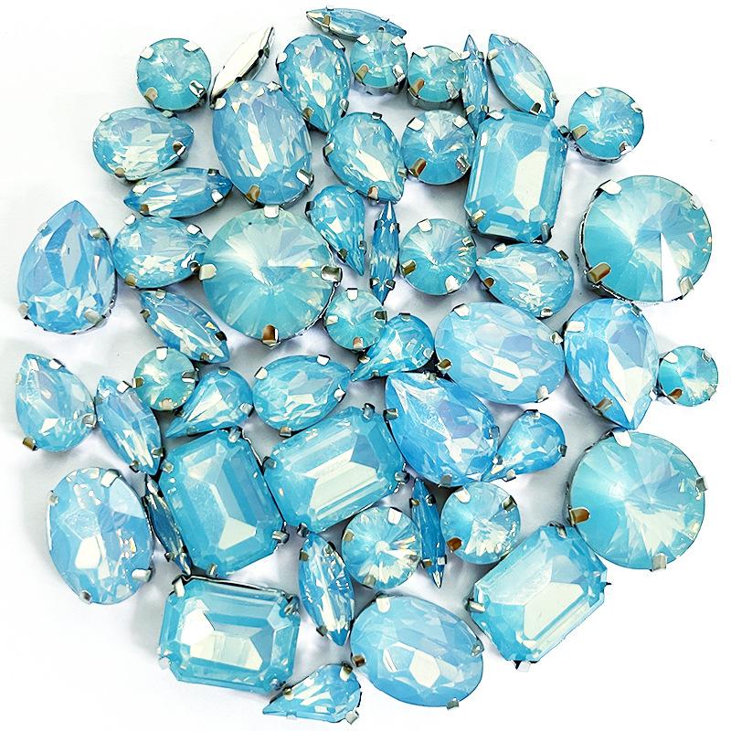 Tree Lipoprotein Mocha Hand Sewing Drill Mixed Shaped Claw Drill with Holes DIY Clothing Accessories Jewelry Accessories Rhinestone Sew On Beads