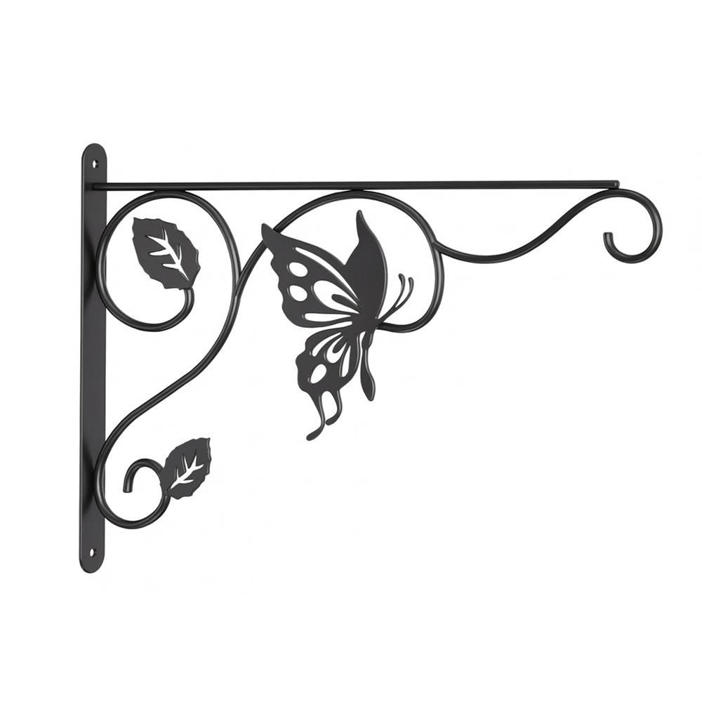12 Inch Metal Wall Plant Hooks Sturdy Feeding Bird Rack Flower Pot Bracket Home Decor