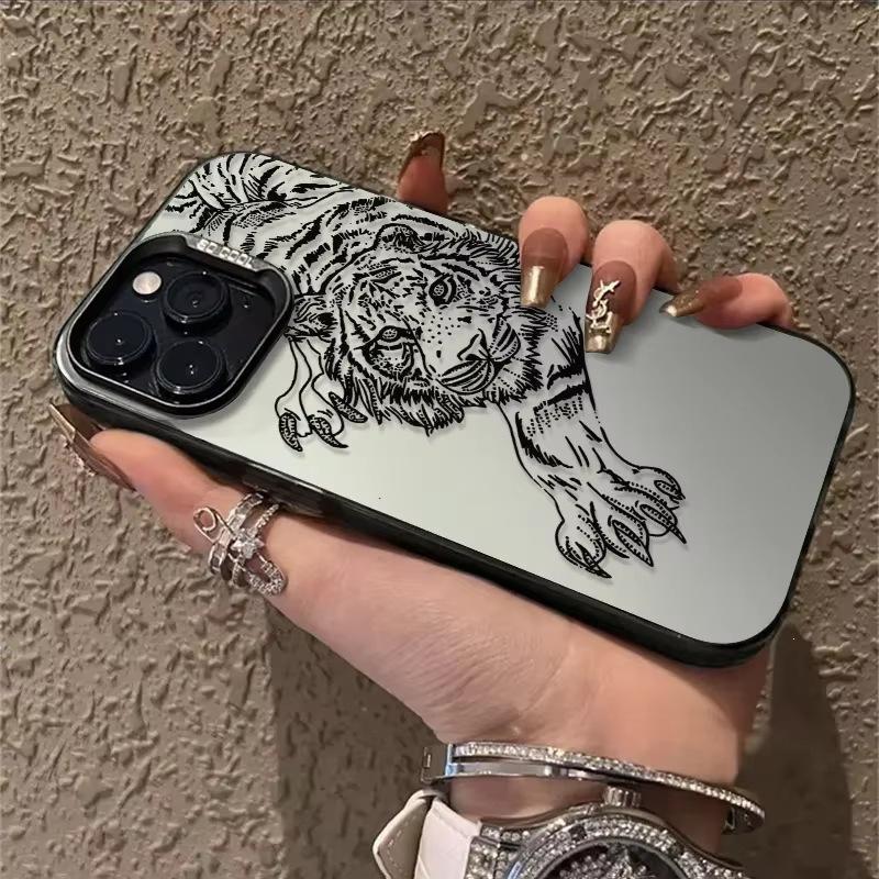 Tiger iPhone16Pro Phone Case 15/14/13 Laser 12 Apple 11XsMax/plus