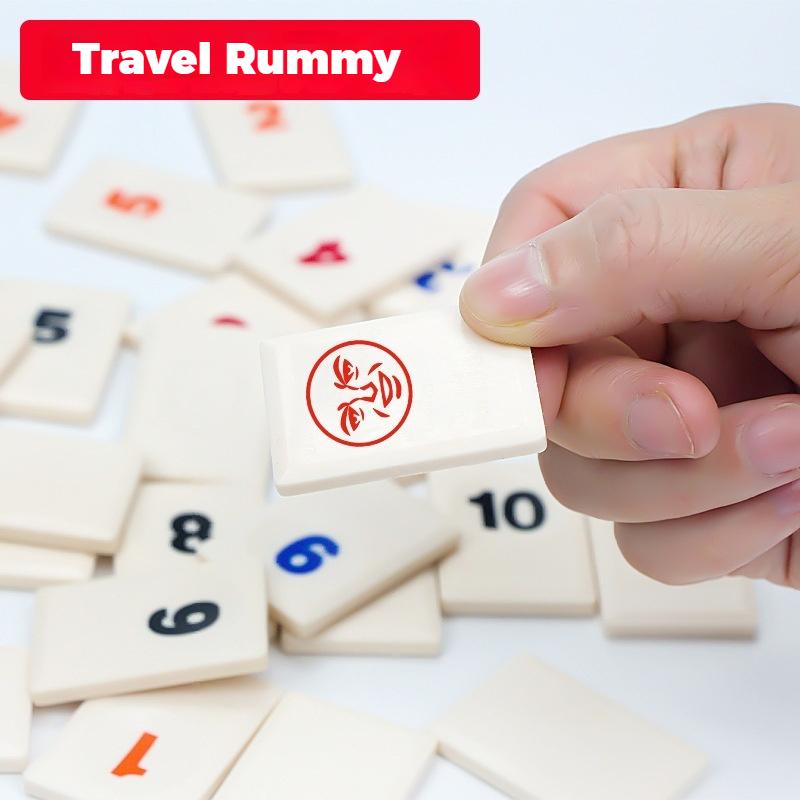 M/L/XL Digital Game Set, Travel Rummy, Mahjong, Rummybrix, Number Game Cards - Adult Leisure Party Board Game Travel Game