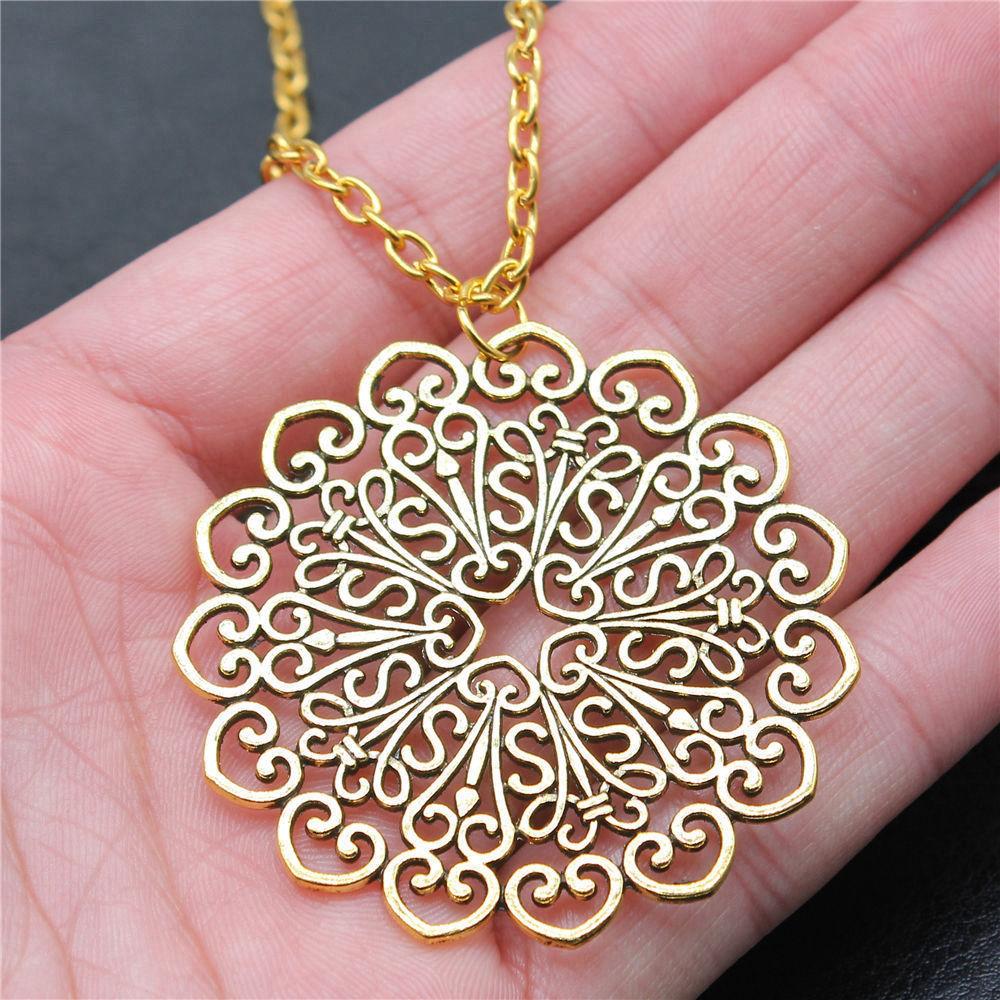 Golden Animals Plants Nature Themed Pendant Antique Color Metal Men Collar Necklace Best Seller