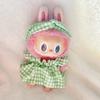 17cm Cute Mini Plush Doll's Clothes Outfit Accessories For Labubu Idol Dolls Cherry/Pineapple Three-piece Set Gift