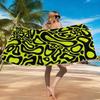 Navy Shell OutlineBeach Towel Ultra-fine Fiber Quick Drying Absorbent Beach Swimming Vacationvacation Essentials Gifts
