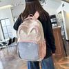 Borsa Ita Cartoon Grande Capacità Ricamo Zaino Studente Tasca Trasparente Itabag Donna