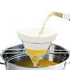 Fryer Filter Stand Deep Fryer Oil Filter Holder With Foldable Arms Stainless Steel Reusable Strainer Rack For Kitchen Home