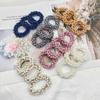 1/3pcs Woman Elegant Pearl Hair Ties Beads Girls Bow Scrunchies Rubber Hairbands Ponytail Holders Hair Accessories Elastic Hair Bands
