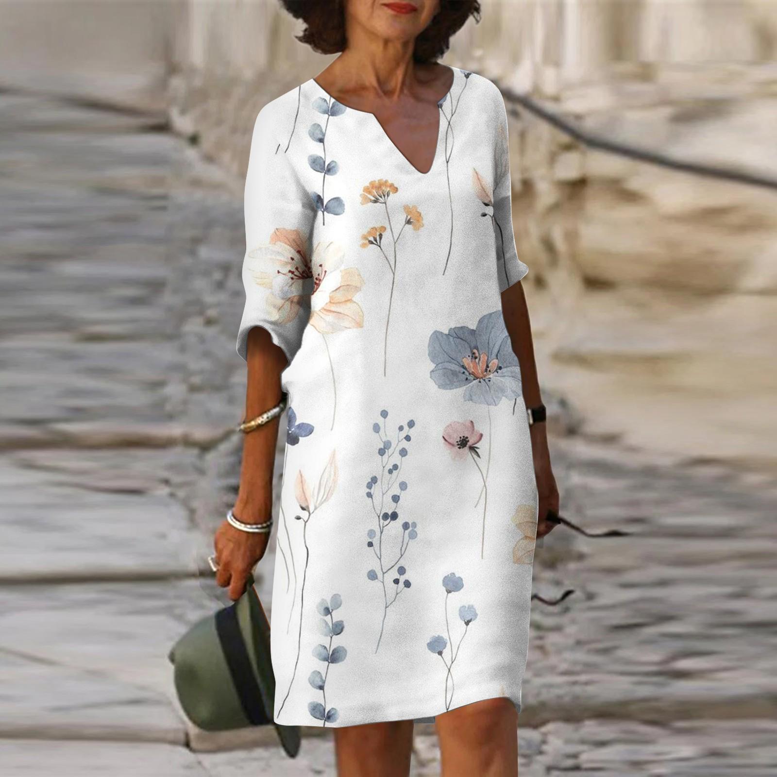 

Женское платье, повседневная пляжная юбка с принтом, сарафан XXXL белый