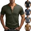 Men's  Tough  Guy  Outdoor  Sports  Leisure  V-Neck  Short  Sleeves