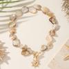 Shell Star Pendant Necklace For Women With Beach Vacation Style Spring