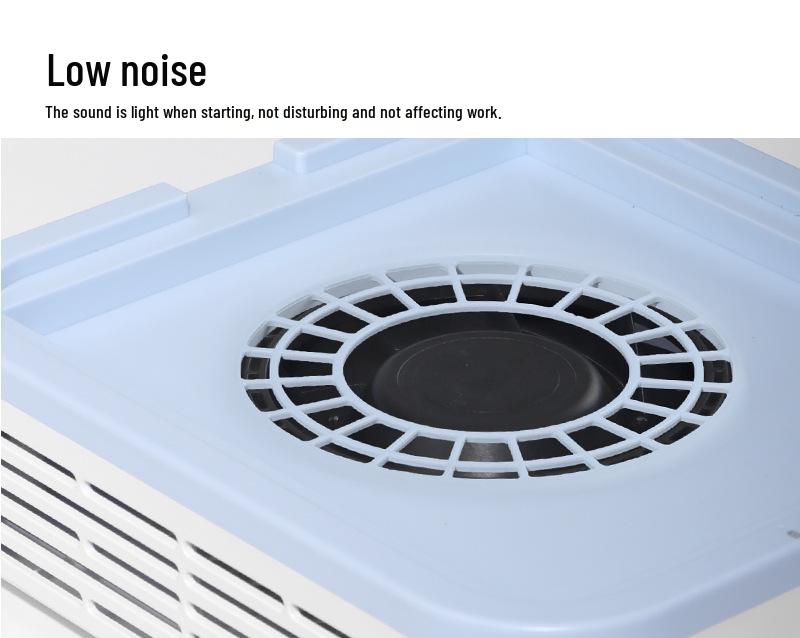 Colector de Praf pentru Unghii Portabil Reîncărcabil 120W cu Turbină Fără Perii de Mare Putere