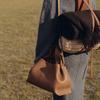 Trendy Cloud Leather Hobo Shoulder Bag for Women Fashion Dumpling Crossbody Purse Ladies Handbag