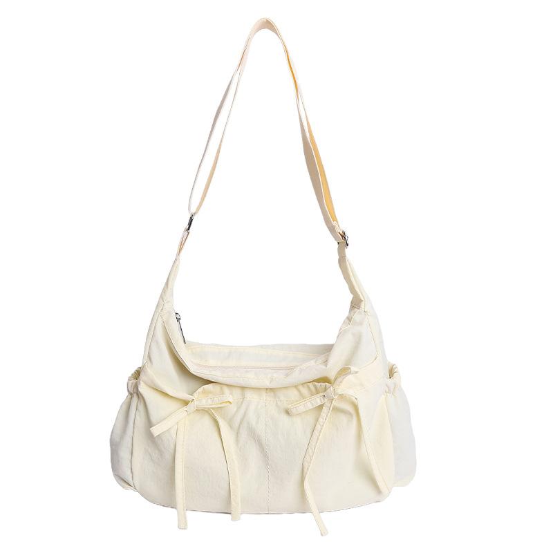 2026 New College Student Lazy Pleated Bag Large Capacity Cloud Bag Ins Style Crossbody Shoulder Bag Tote for Women