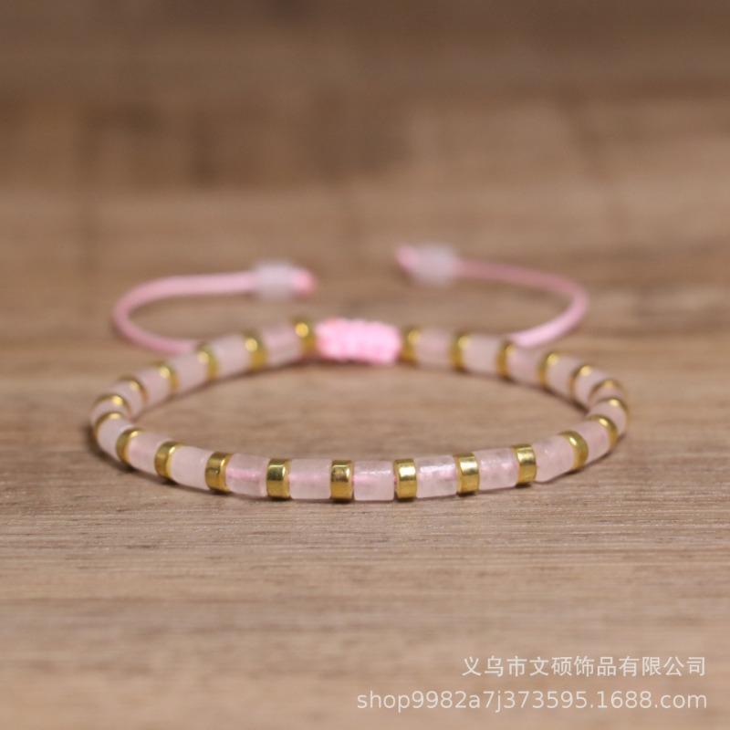 Turquoise Heishi Bead Bracelet – Gold Accent Adjustable Boho Jewelry, Spiritual Protection Gift for Women