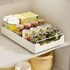Pull-out Drawer Type Storage Tray Carbon Steel Spice Box Storage Rack Cabinets Organizer  Bathroom