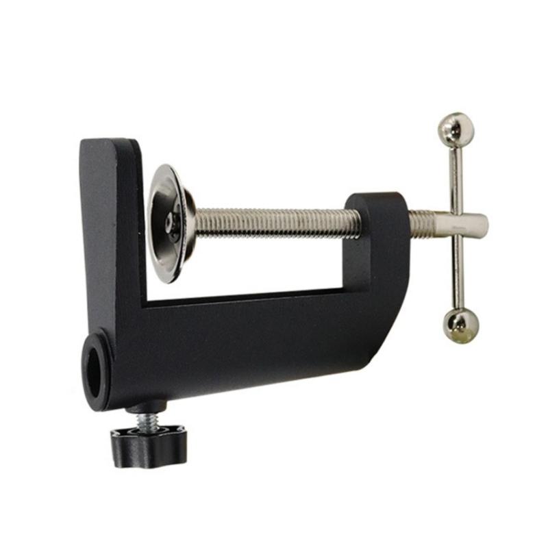 Durability Aluminum Alloy Microphone Holder Table Mount Clamp With Stable Metal Base And Scratch Resistant Padding