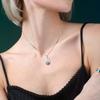 [KOAI] Crystal Raw Stone Phantom Quartz Power Stone Necklace for Women
