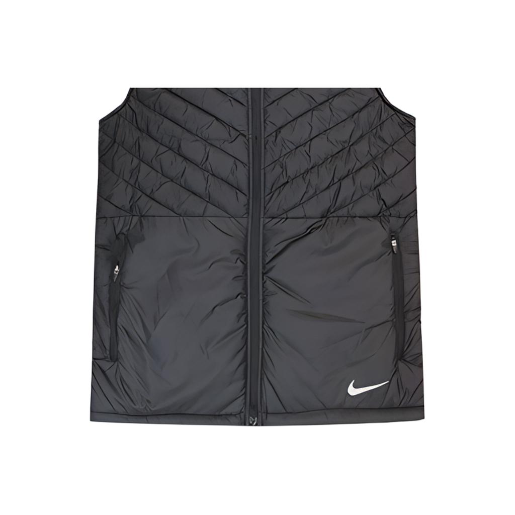 Nike Kamizelka męska zapinana na zamek, luźny krój, stójka, tkana w paski, czarna CJ5479-010