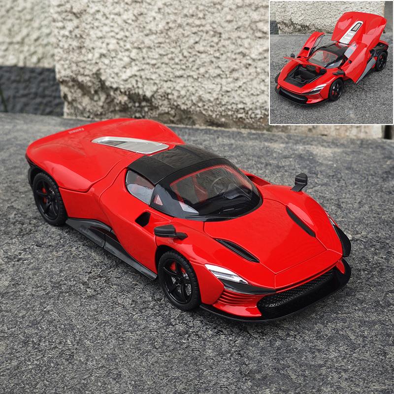 1:22 Daytona Sp3 Supercar Legering Auto Diecasts & Speelgoed Voertuigen Metalen Speelgoed Auto Model Geluid En Licht Collectie Kinder Speelgoed