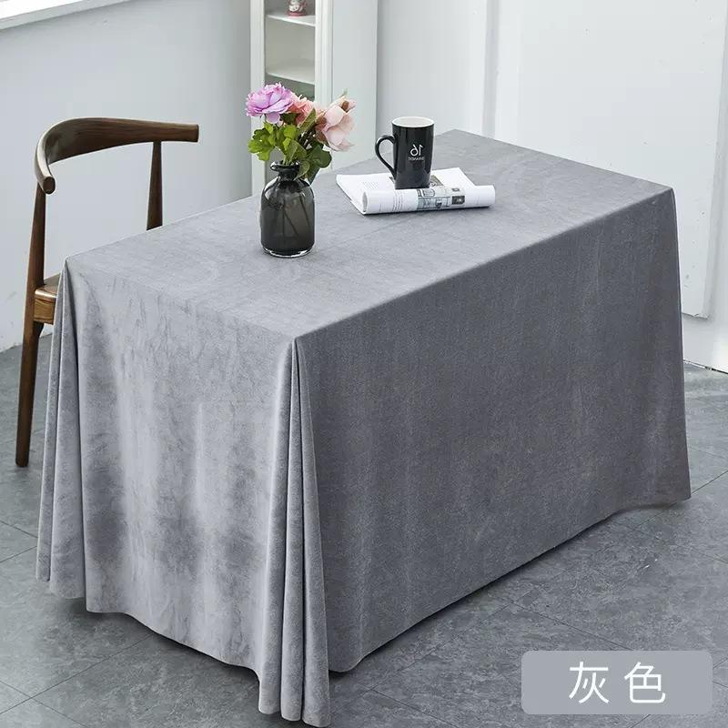 New Velvet Tablecloth with A Flowing and Stylish Design for Conference and Banquet Decoration Rectangular Universal Tablecloth