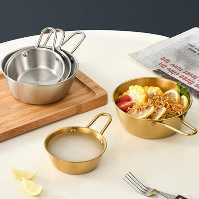 Runde Reis Wein Schüssel Mit Griff Edelstahl Haushalt Lebensmittel Sauce Schalen Tassen Geschirr Geschirr Küche Utensilien