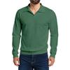 Men's Casual Collared Long-Sleeve Fleece Base Layer Top