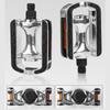 Aluminum Alloy Bicycles Pedals Nonslip Wide Flat Pedals Reflective Sheet Safety Cycling Platform Pedals for Road Bike