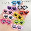 10Pcs Cute Cartoon Heart-Shaped Glasses Flat Back Resin Scrapbooking DIY Jewelry Craft Decoration Accessorie