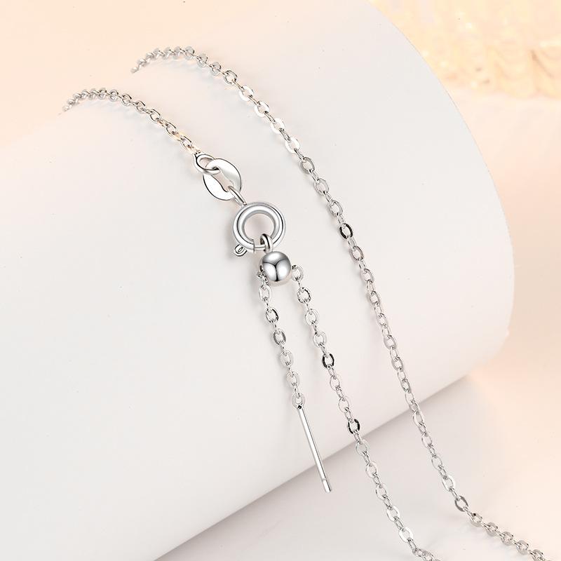 925 Sterling Silver Necklace Box O Chain High Quality Fashion Jewelry For Women Chains Wedding Birthday Party Gift