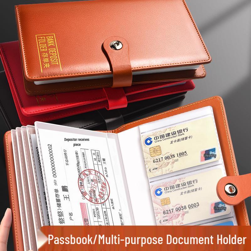 2025 Multifunctional Passbook & Bill Storage Album