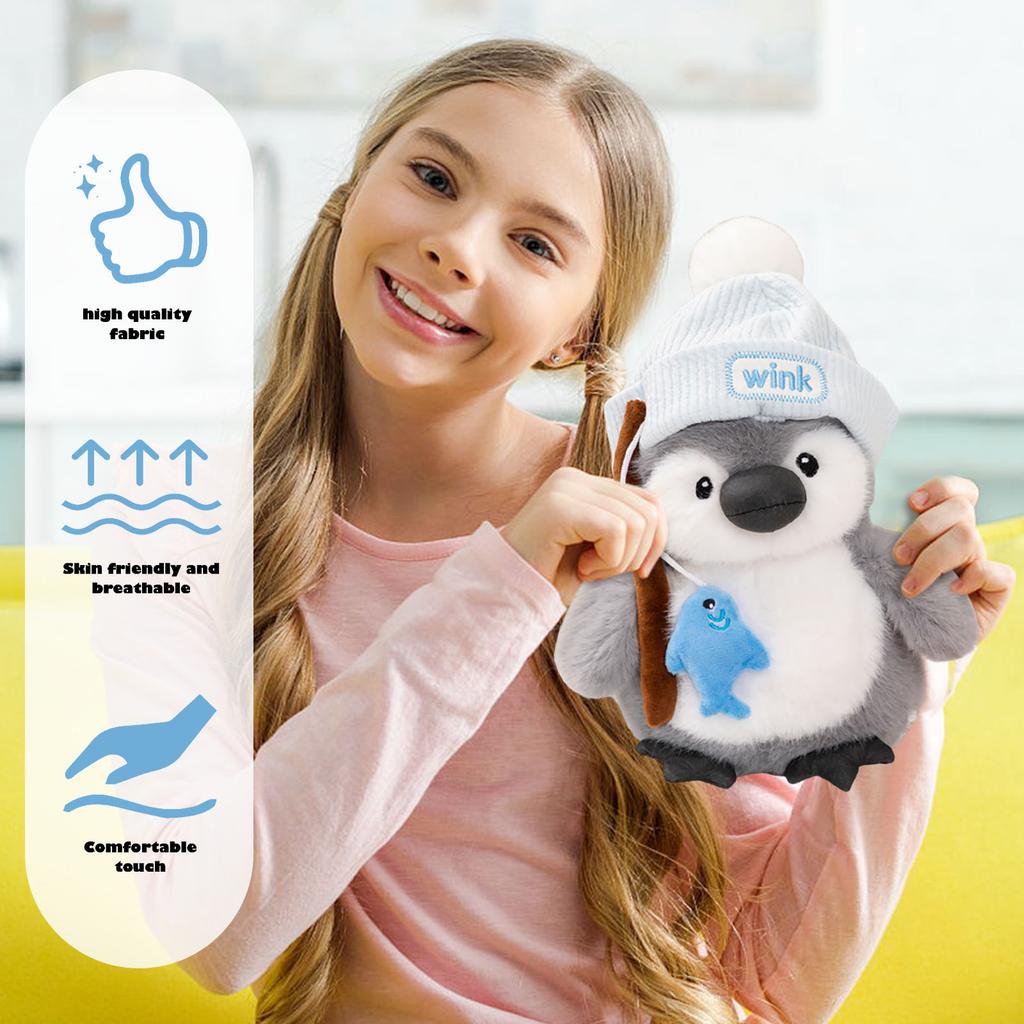 Cute Penguin Plush Toy Chef Painter Fishing Penguin Doll Machine Doll