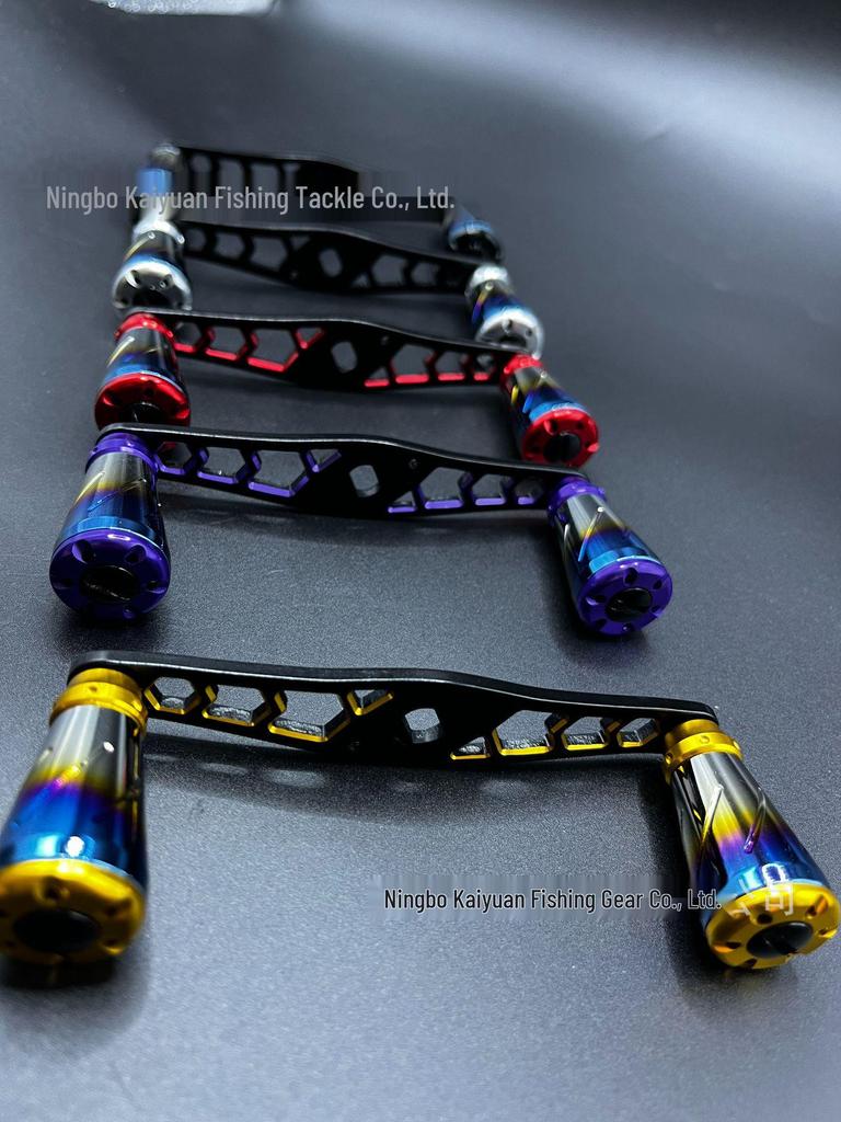 Dual-toned Aluminum Alloy Precision Water Drop Crank - Colorful Custom DIY Accessory with Smooth Operation and Color Plating