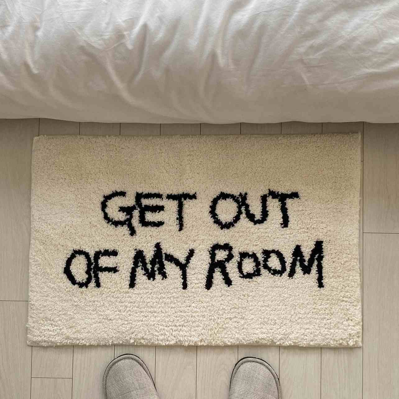 

Get Out Of My Room Bedroom Bedside Simple Bathroom Absorbent Non-slip Mat Tufted Carpet