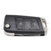DROQ8 HE Old Model Modified HU66 Flip Car Key Shell Case For VW Volkswagen Golf 4 5 Passat B5 B6 Bora Polo Touran Jetta Seat Skoda