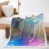 Dewdrop 2D Digital Printing Thickened Lamb Wool Crystal Fleece Blanket One Piece