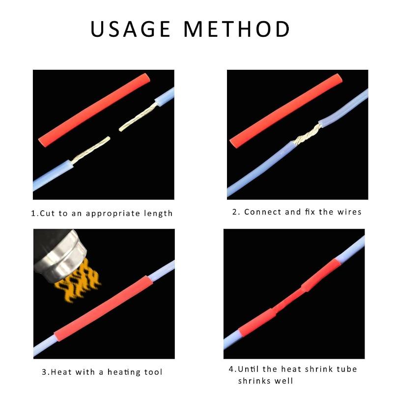 164 Mixed Sets of Heat-Resistant Shrink Tubing | Electrical Connection Cables, Suitable for Insulating Protection