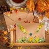 15 Stück Herbstpflanzenblatt- und Fruchtaufkleber Selbstklebende Scrapbook-Abziehbilder Unregelmäßige Formen für Telefon, Laptop, DIY-Bastelarbeiten, Dekorative Aufkleber mit Herbstthema
