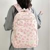 Daypack Three-piece School Bag Set Casual Large Capacity Nylon Bow Backpack Crossbody Bag Polyester Students School Bag