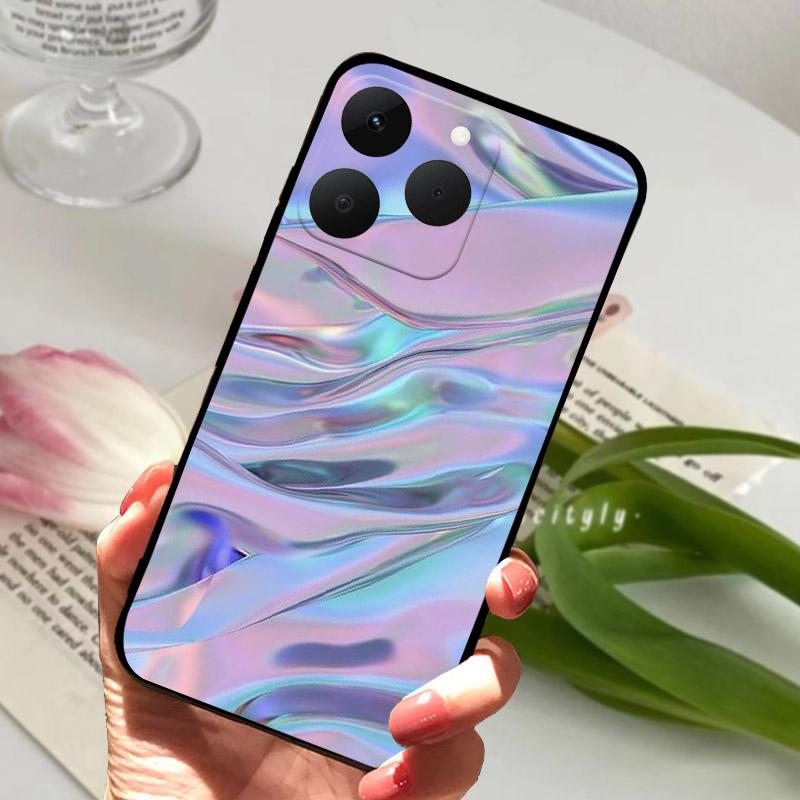 For Realme 15T 5G Case Luxury Fashion Shockproof Silicone Soft TPU Phone Cover For Realme 15 T Realme15T RMX5111 RMX5112 Bumper