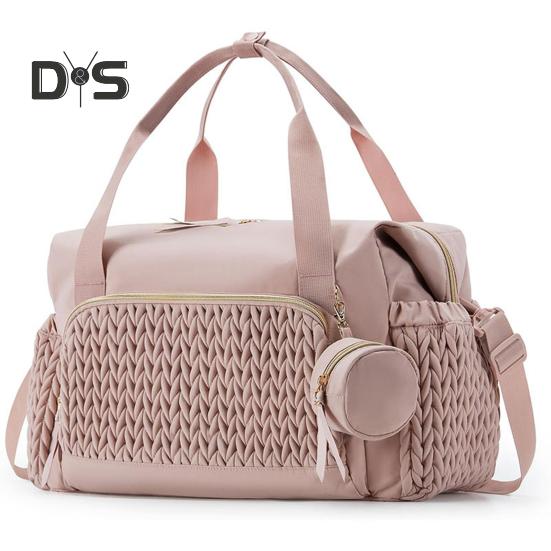 Mother Bag with Dual Handle Strap Large Capacity Multi Compartments Diaper Bag with Changing Pad Waterproof Organized Storage Bag for Baby Essentials