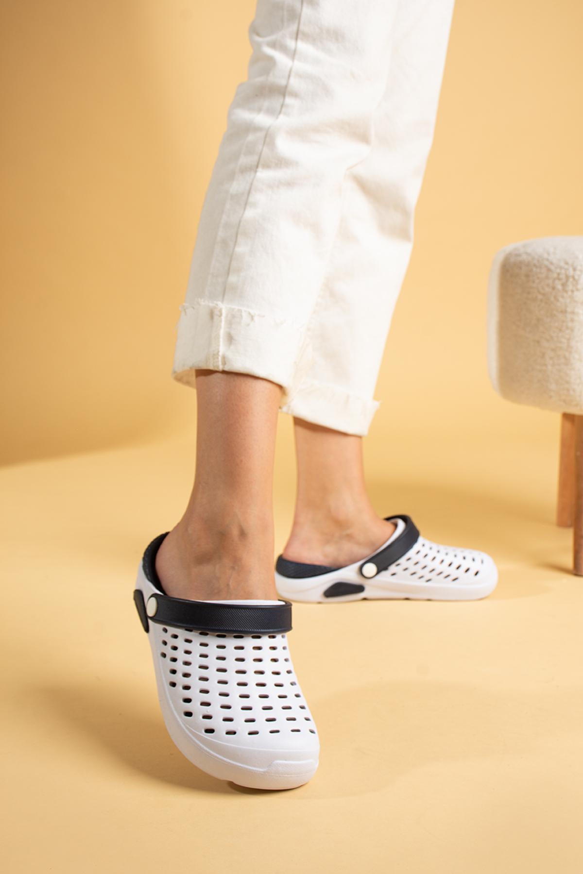 

Женские сандалии EVA Comfortable Sole DNZ 58БелыйТемно-синий