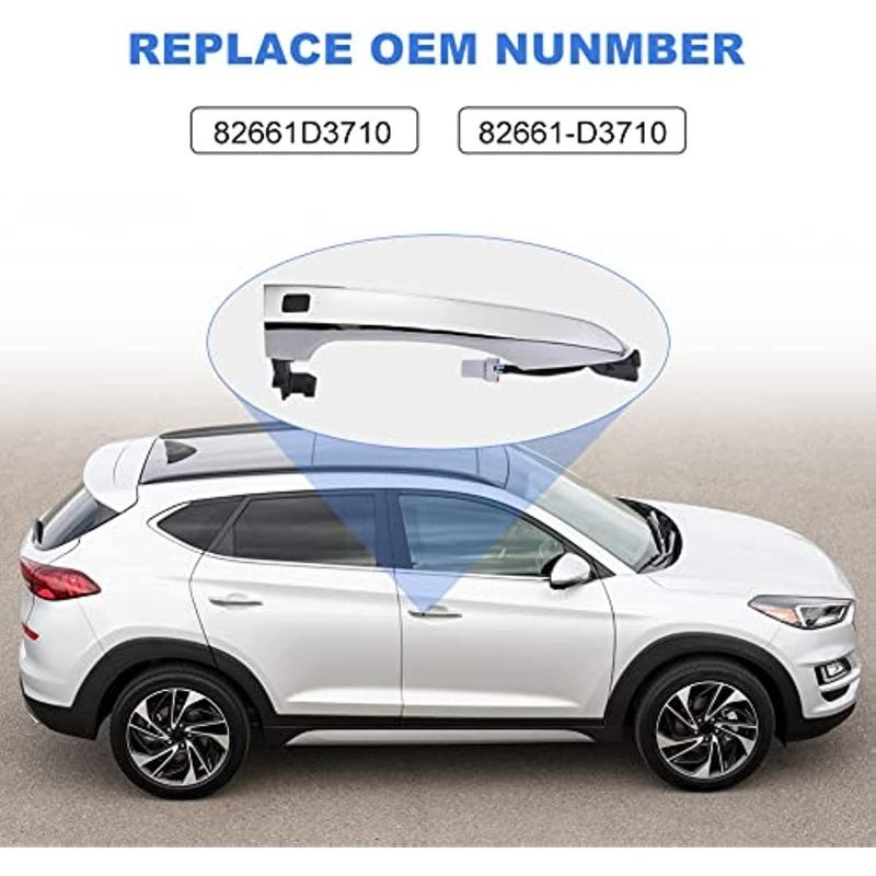 2*pcs 82661-D3710 82651-D3710 For Hyundai Tucson 2016 2017 2018 Exterior Front Door Handle Smart Key Handle Car Accessories