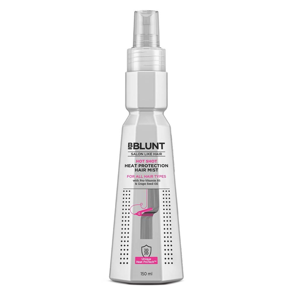 Bblunt Hot Shot Heat Protection Hair Mist 150 ml for Men & Women Upto 230° C Frizz Control