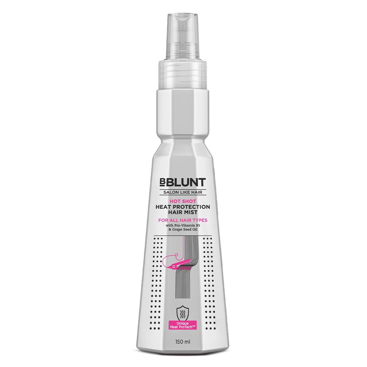 

Bblunt Hot Shot Heat Protection Hair Mist 150 ml for Men & Women Upto 230° C Frizz Control