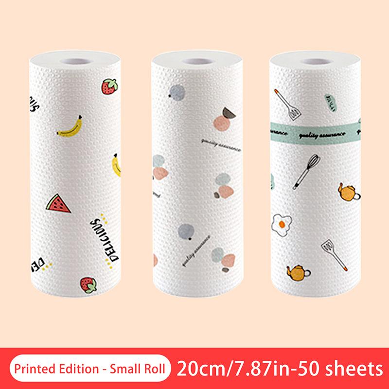 

Одноразові ганчірки Потовщені кухонні рушники для посуду Надпоглинаючі рушники для прибирання Серветки для чищення автомобіля Кухонні ганчірки 1 Roll S