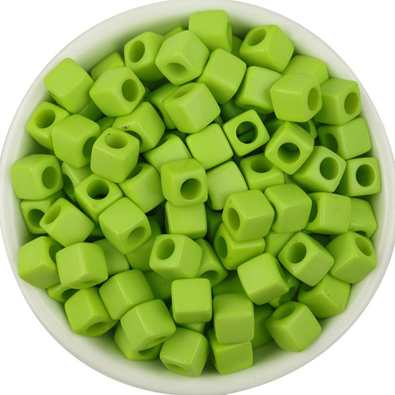 100pcs Acrylic Square Beads 7mm Solid Color Loose Spacer Bead for DIY Bracelet  Necklace Phone Chain  Handmade Beaded Supplies