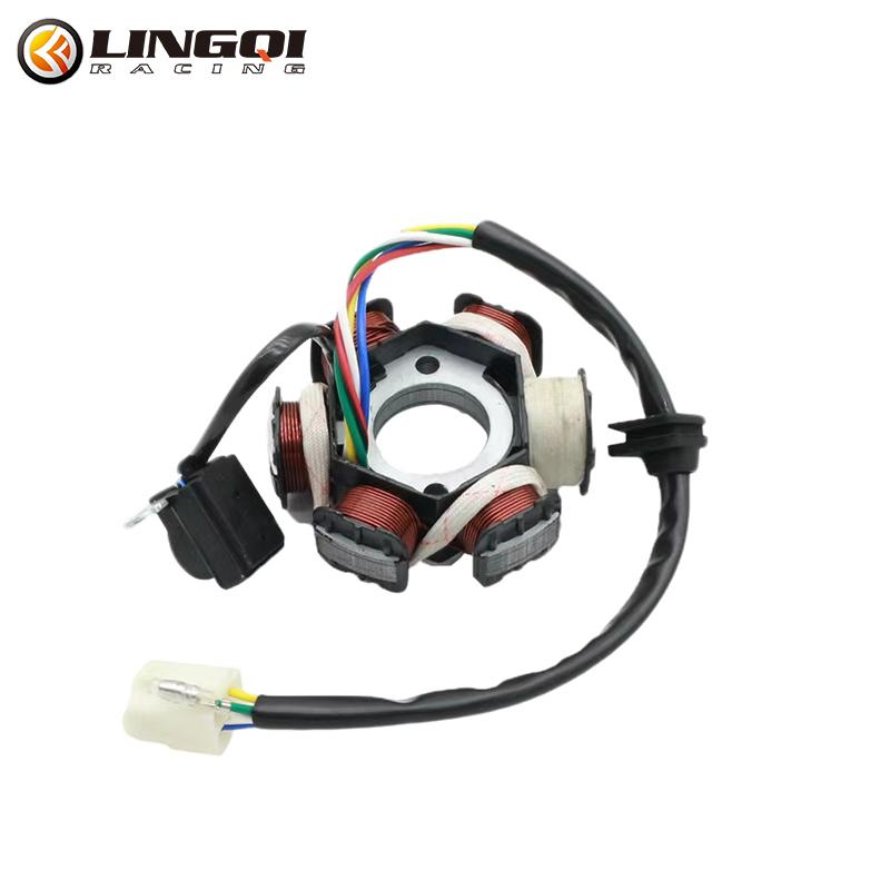 LINGQI RACING Magneto Coils Suitable For Off-road Motorcycle ATV And Kart Accessories High Grade Class Magneto Stator Coils серебряный