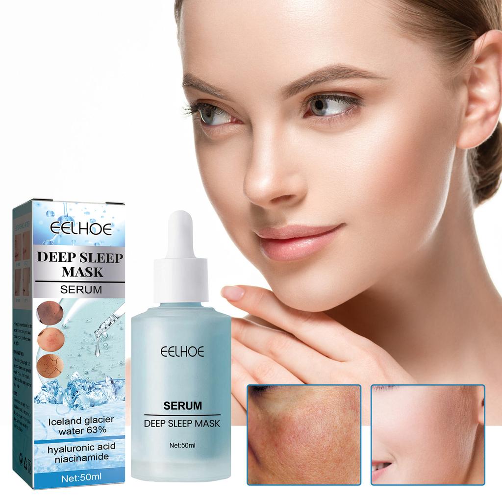 EELHOE Hyaluronic Acid Moisturizing Serum Shrink Pores Oil Control Face Essence Whitening Brighten Wrinkle Remover Firming Products