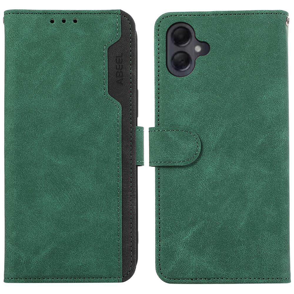 ABEEL For Samsung Galaxy A06 4G Case Color Splicing Leather Flip Phone Cover RFID Blocking