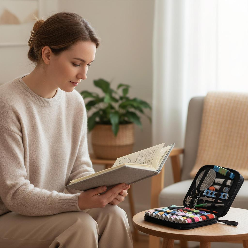 DIY Embroidery Stitches Book Embroidery Needle Guide with 143 Stitches Sewing Practice Guide Sampler Templates for Beginners