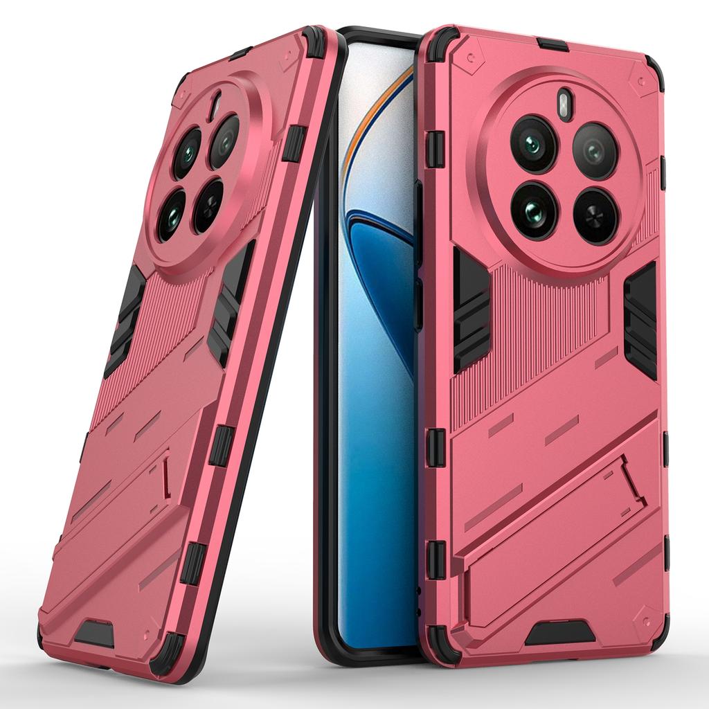 For Realme 12 Pro 5G/12 Pro+ 5G Case PC+TPU Shockproof Armor Phone Cover with Kickstand